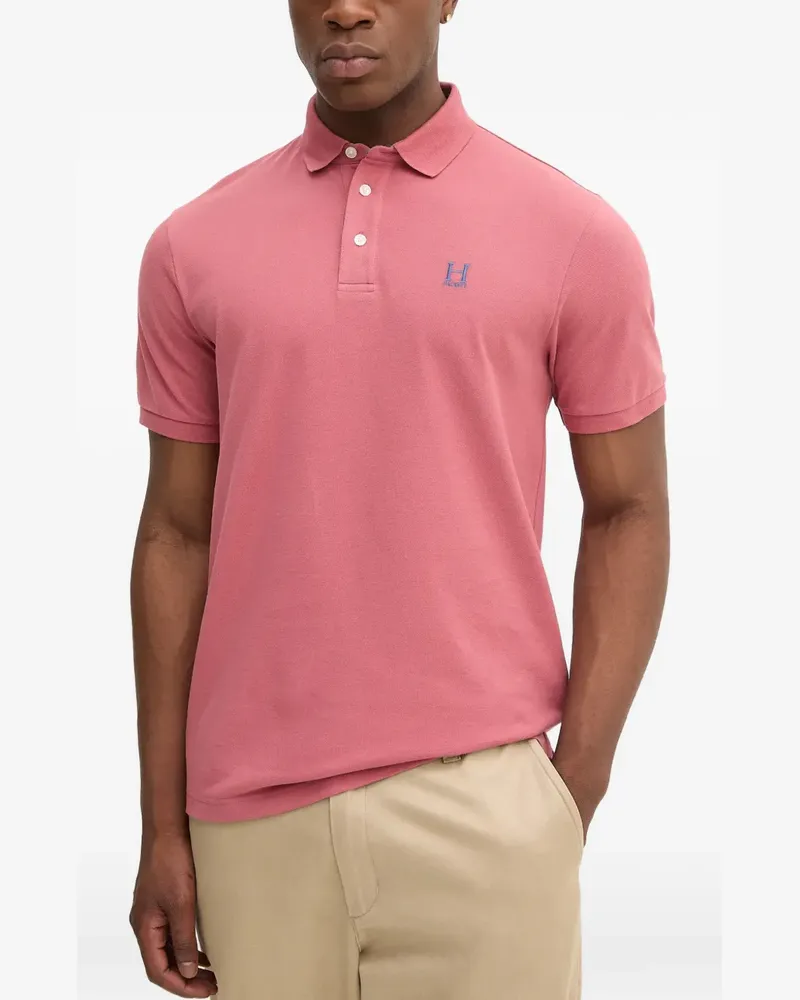 Hackett logo-embroidered polo shirt - Rosa Rosa