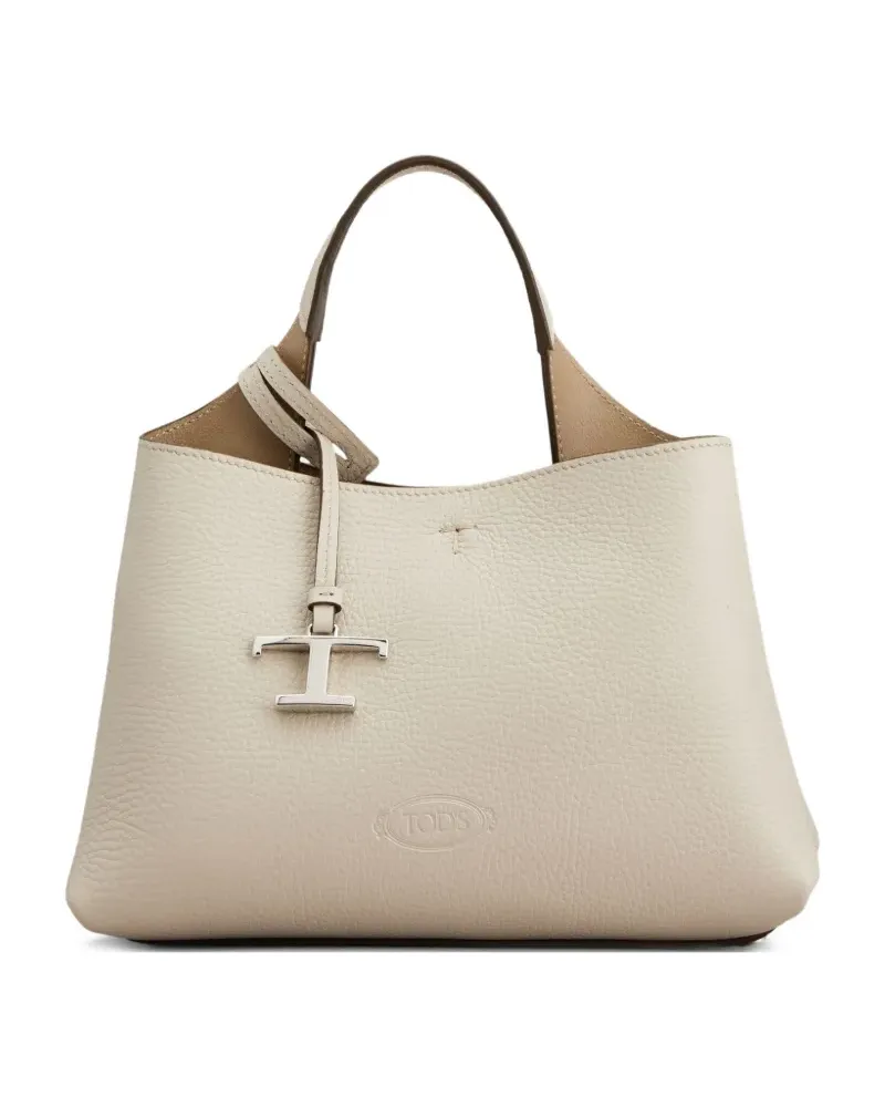 TOD'S Mini-Tasche aus Leder - Nude Nude