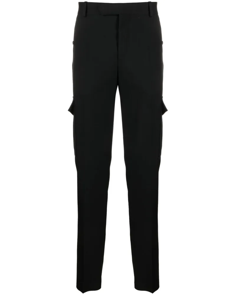 Alexander McQueen Cargohose mit Tapered-Bein - Schwarz Schwarz