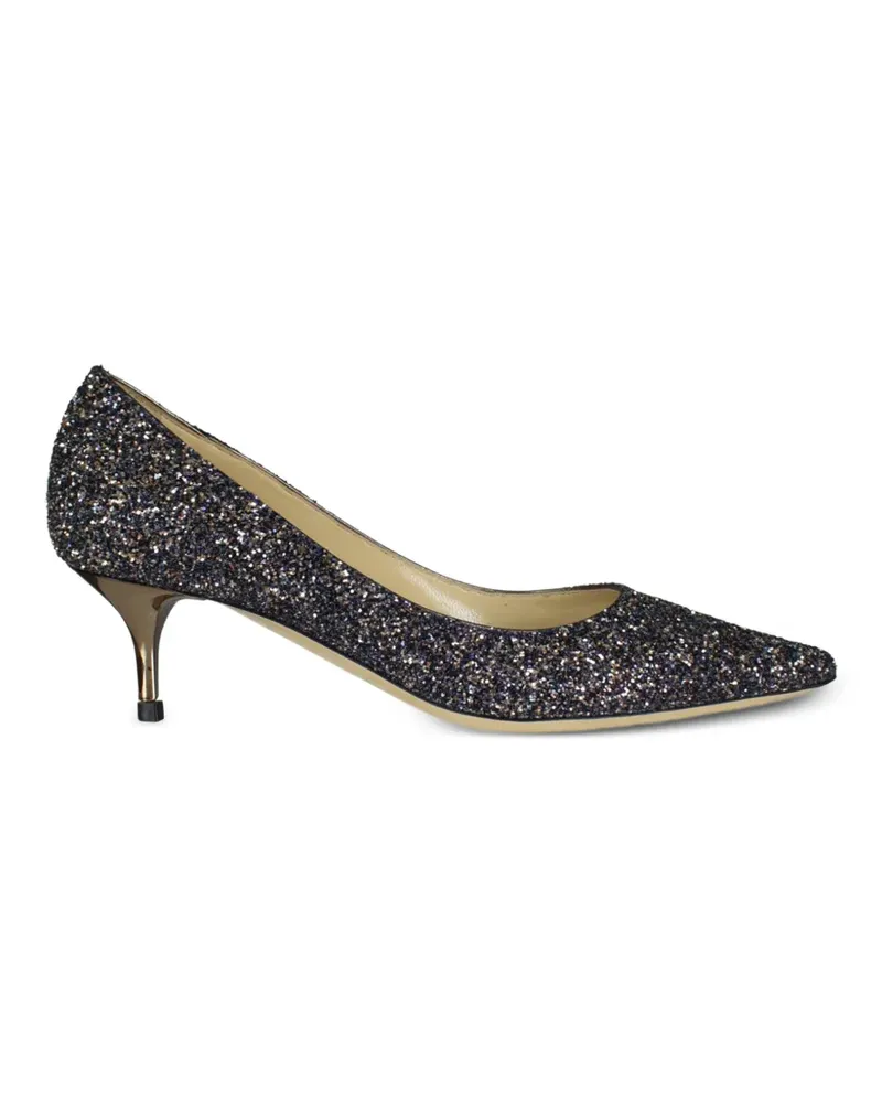 Jimmy Choo Spitze Aza Pumps im Glitter-Look - Schwarz Schwarz