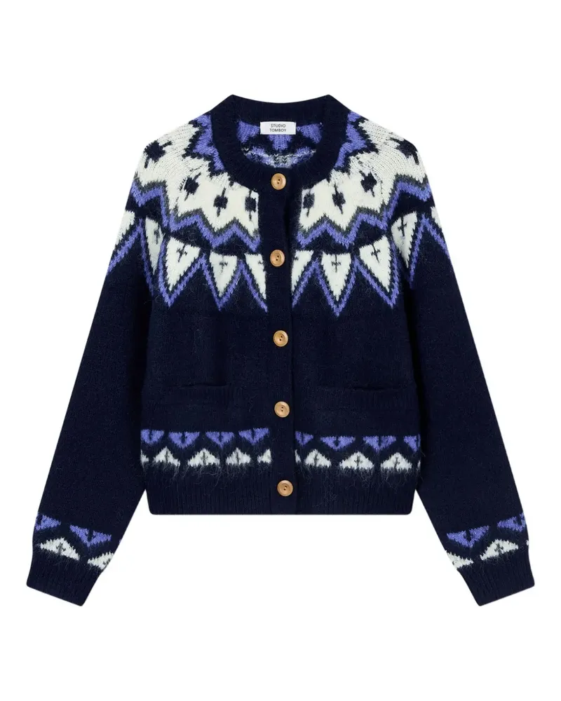 STUDIO TOMBOY round neck cardigan - Blau Blau