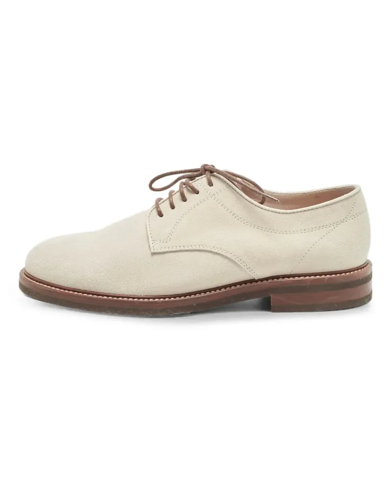 Brunello Cucinelli suede Oxford shoes - Grau Grau