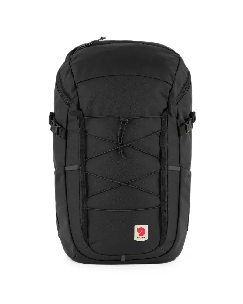 Fjäll Räven Rucksack mit Bungee-Kordelzug - Schwarz Schwarz
