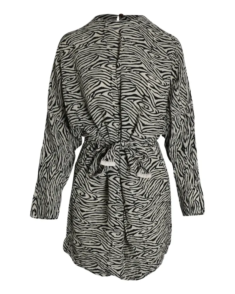 Nanushka Hierro belted printed mini dress - Nude Nude