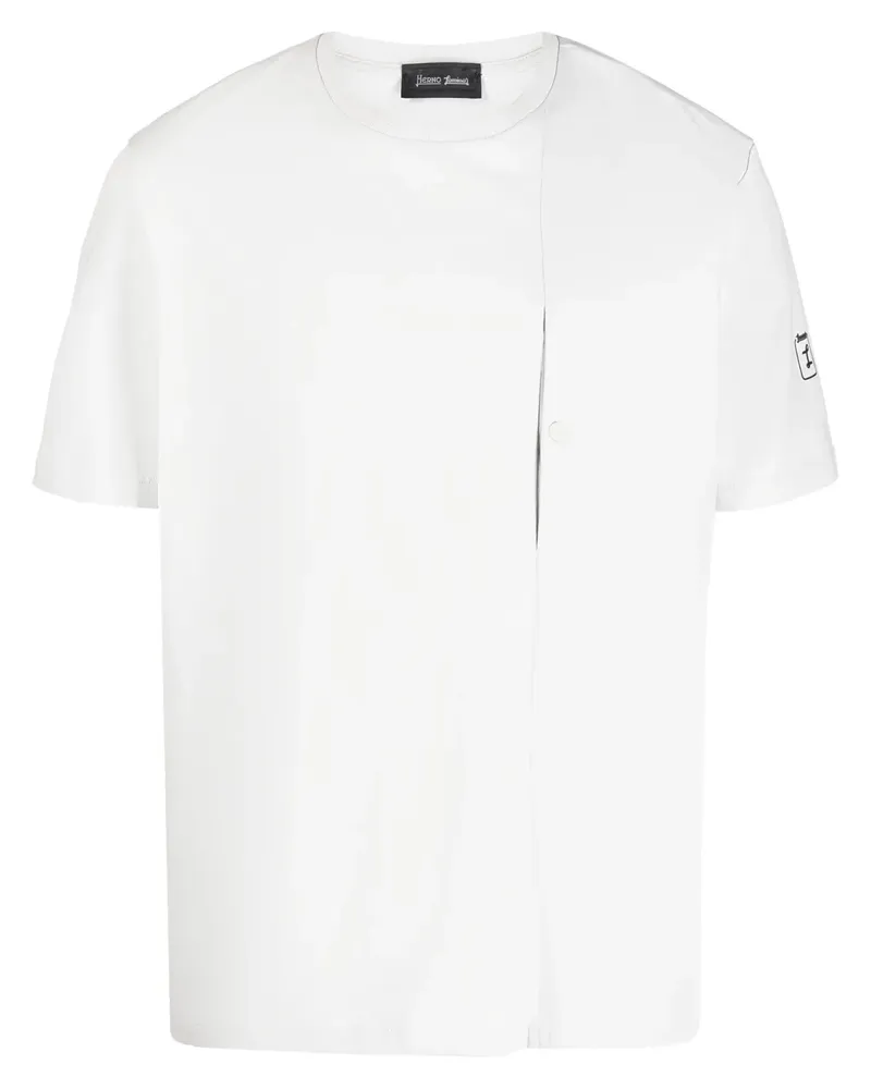 Herno T-Shirt mit Brusttasche - Grau Grau