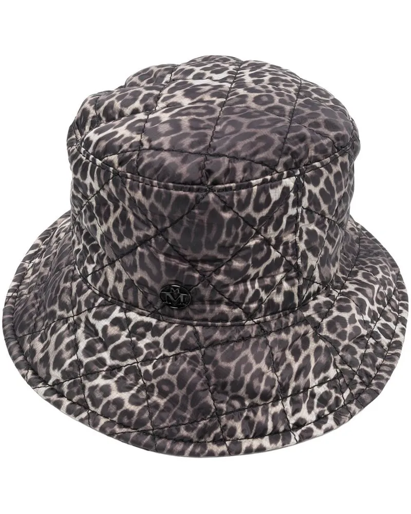 Maison Michel Fischerhut mit Leoparden-Print - Braun Braun