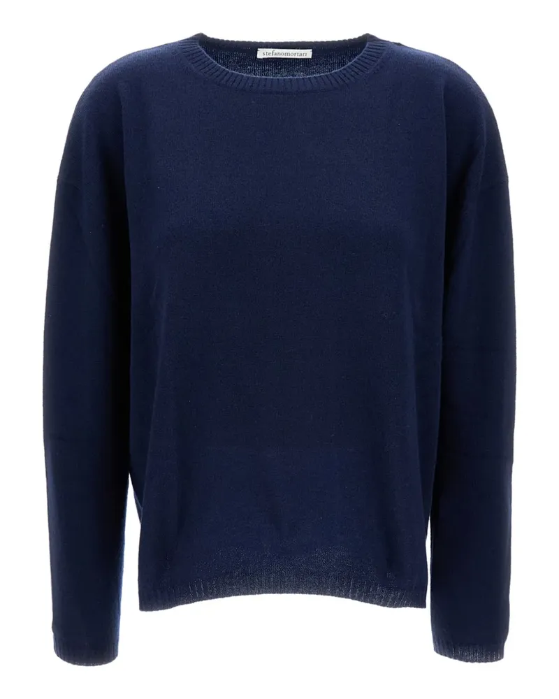 Stefano Mortari Pullover mit Rundhalsausschnitt - Blau Blau
