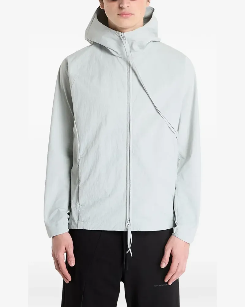 Post Archive Faction Opening hooded zip jacket - Grau Grau