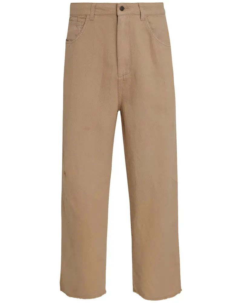 Osklen Straight-Leg-Hose mit Print - Nude Nude