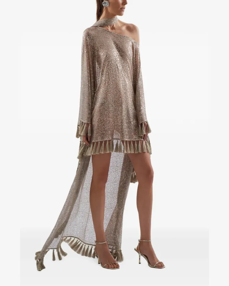 Taller Marmo Trebbia Disco fringed kaftan dress - Nude Nude