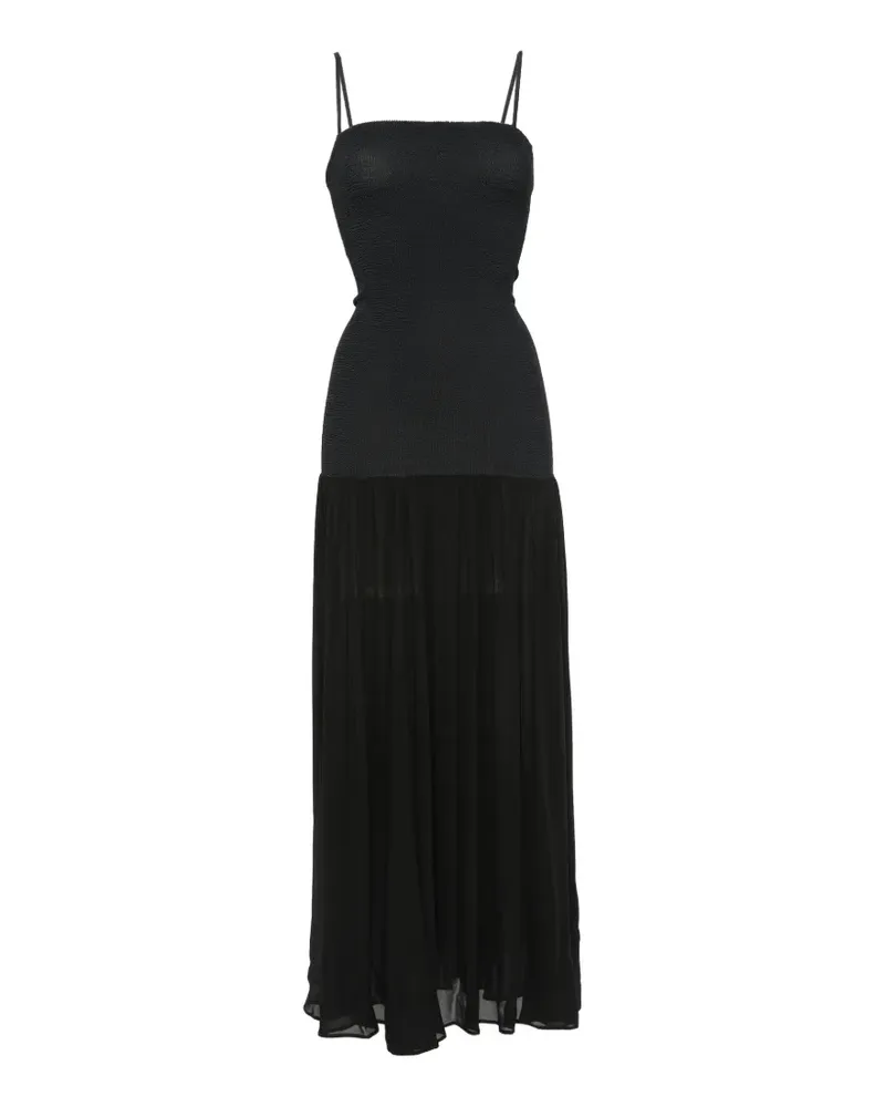 Hunza G Strandkleid im Hybrid-Design - Schwarz Schwarz