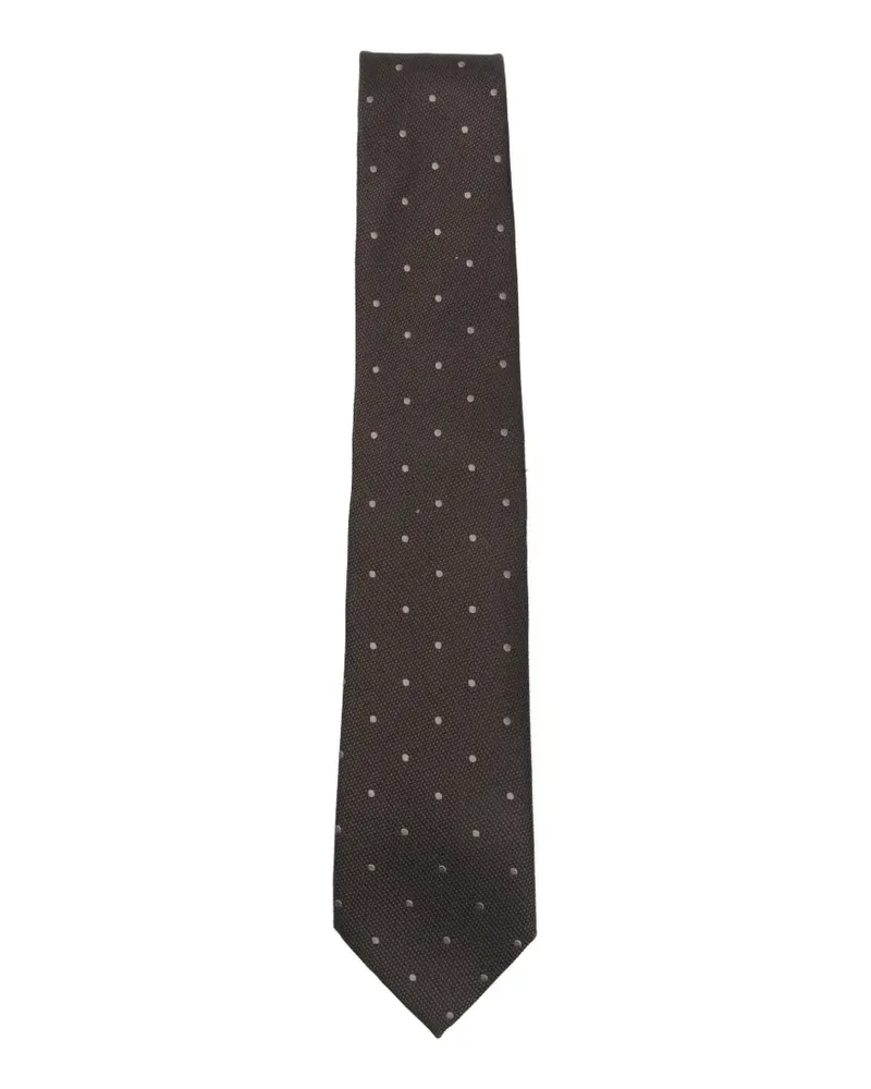 Tom Ford Krawatte mit Polka Dots - Braun Braun