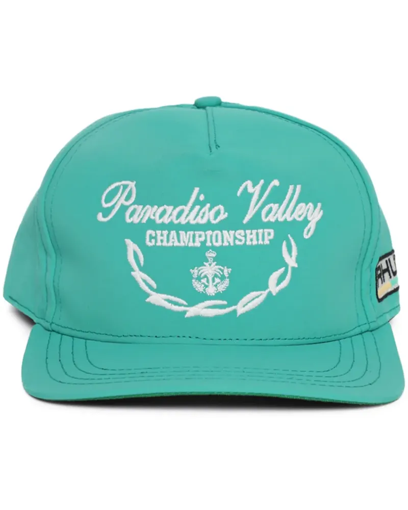RHUDE Bestickte Valley Champs Baseballkappe - Blau Blau