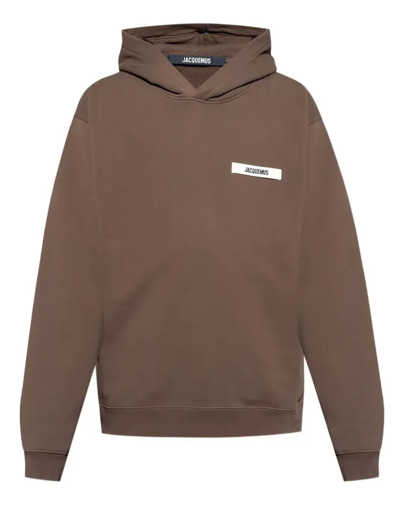 Jacquemus Hoodie mit Logo-Patch - Braun Braun