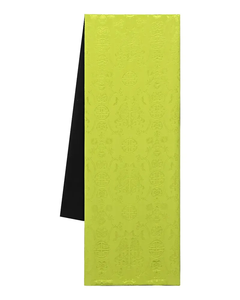 Shanghai Tang Two-Faced jacquard-woven silk scarf - Grün Grün