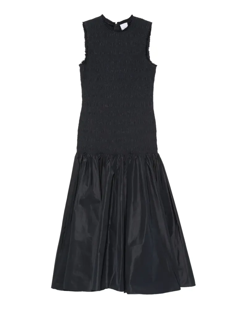Patou Gerafftes Maxikleid - Schwarz Schwarz