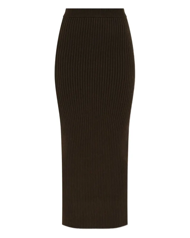 Max Mara Gerippter Boris Midirock - Braun Braun
