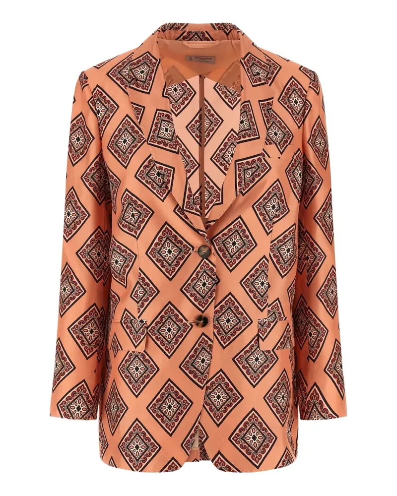 Alberto Biani Gemustertes Sakko - Orange Orange
