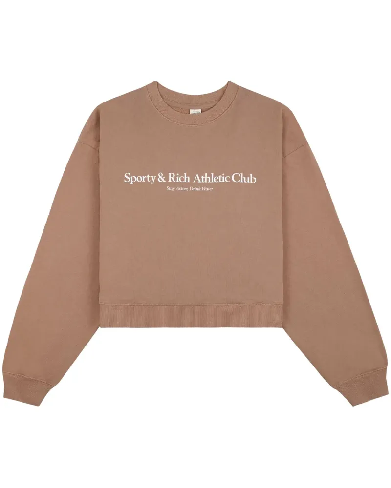 SPORTY & RICH Athletic Club Sweatshirt - Braun Braun