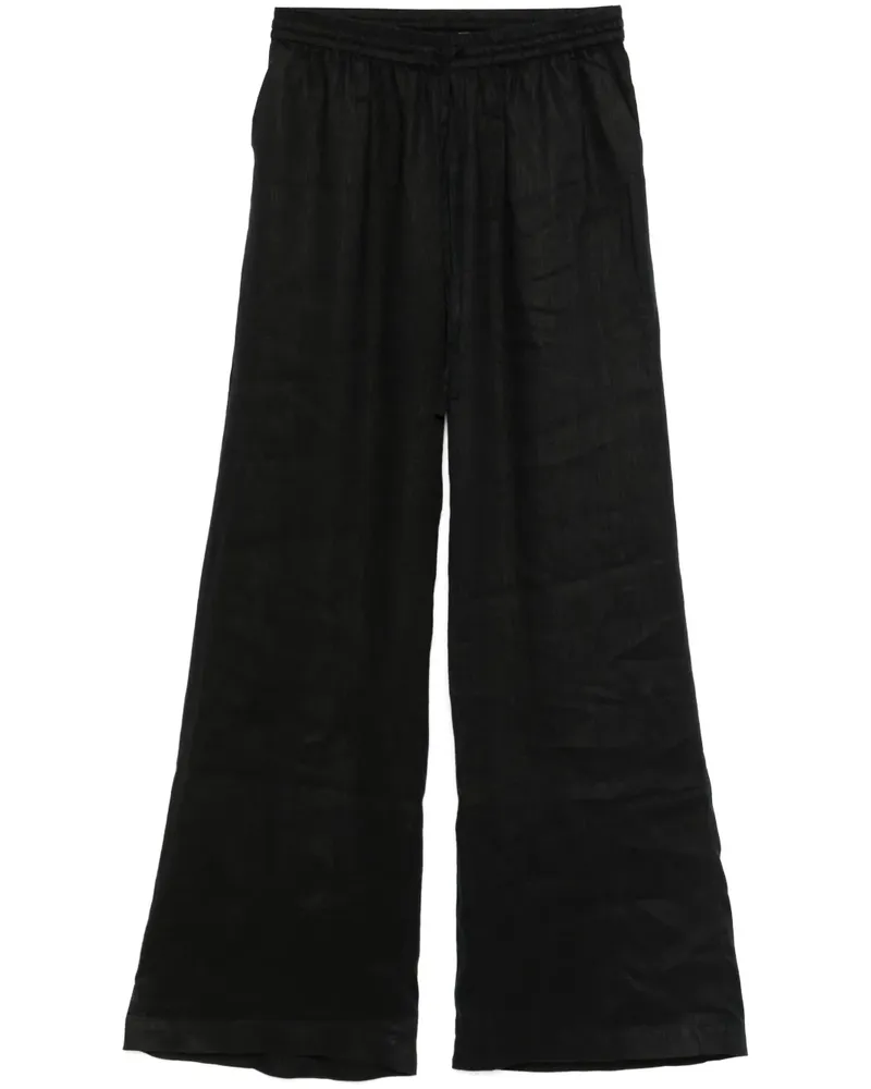 P.A.R.O.S.H. P.A.R.O H. Hose aus Leinen - Schwarz Schwarz