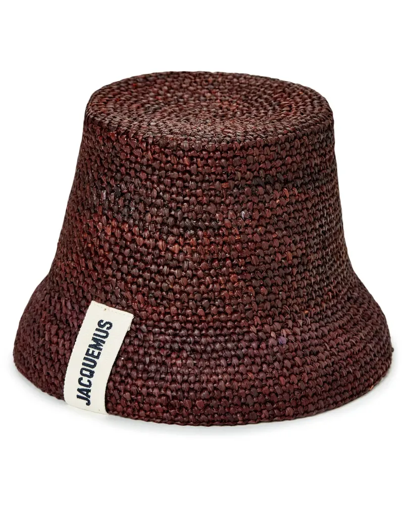 Jacquemus Le Bob Raphia Fischerhut - Braun Braun