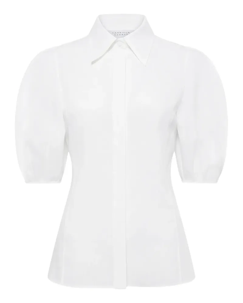 Gabriela Hearst Sansi puff-sleeve shirt - Weiß Weiß