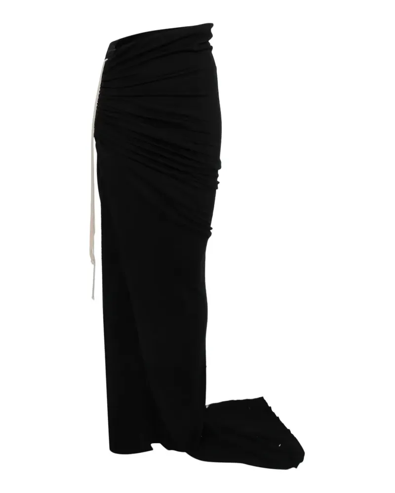 Rick Owens Edfu ruched maxi skirt - Schwarz Schwarz
