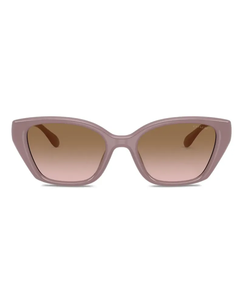 Coach Cat-Eye-Sonnenbrille mit Logo - Braun Braun