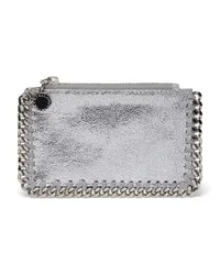 Stella McCartney Falabella Kartenetui mit Kettendetail Silber