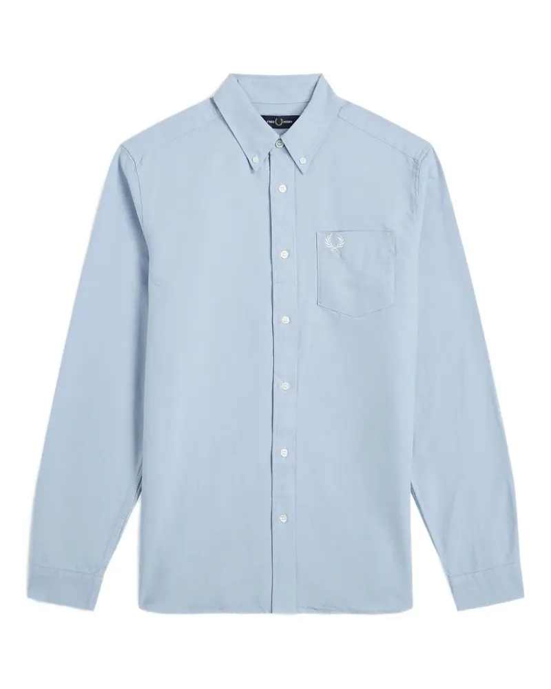 Fred Perry Button-down-Hemd mit Logo - Blau Blau