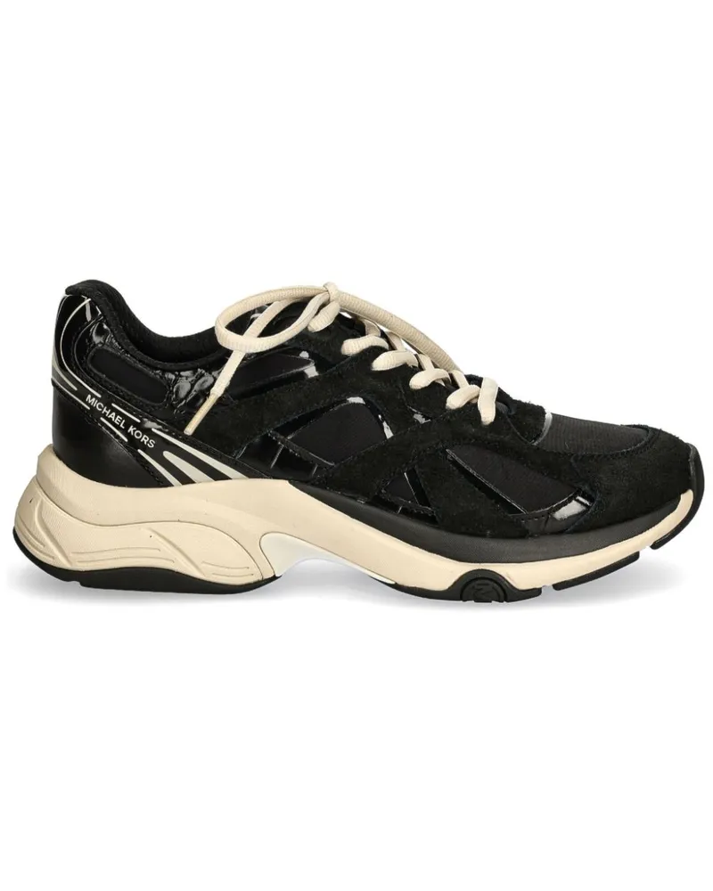Michael Kors Sneakers mit Kontrasteinsätzen - Schwarz Schwarz