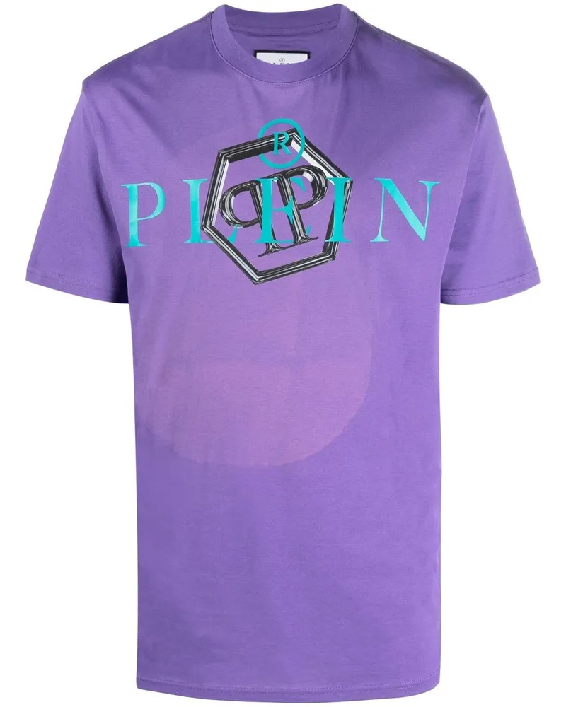 Philipp Plein T-Shirt mit Logo-Print - Violett Violett