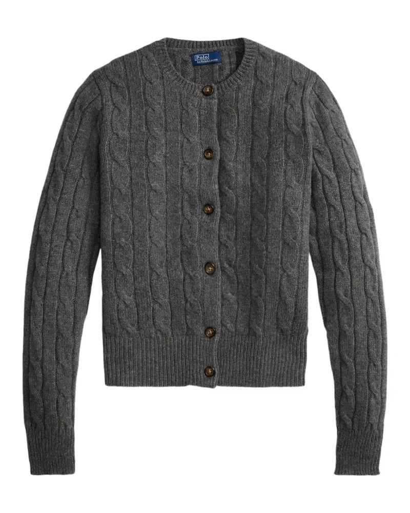 Ralph Lauren Cardigan mit Zopfmuster - Grau Grau