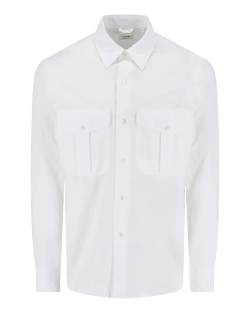 ASPESI Button-down-Hemd mit Brusttasche - Weiß Weiß