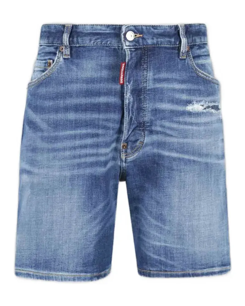 Dsquared2 ripped cotton shorts - Blau Blau