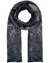 Kiton Schal mit Paisleymuster Blau