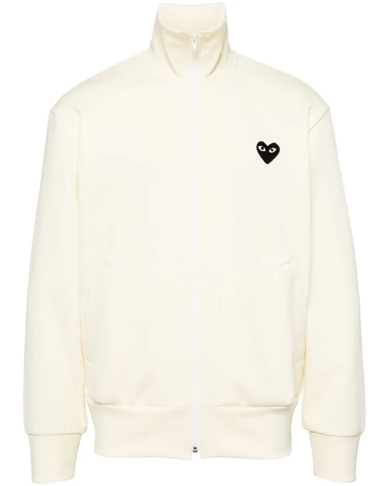 Comme des Garçons Jersey-Sportjacke mit Herz-Print - Nude Nude