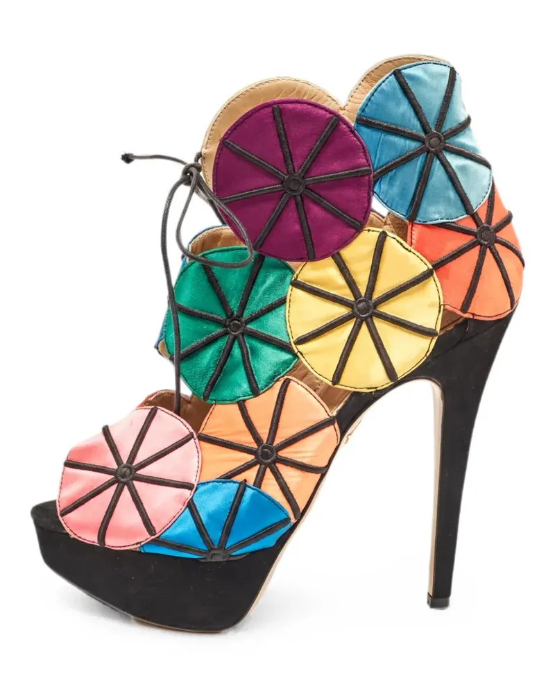 Charlotte Olympia parasol-patch platform sandals - Gelb Gelb