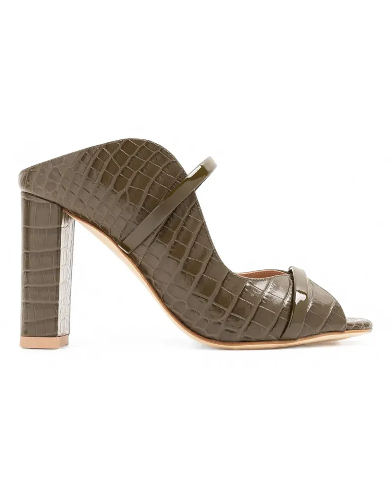 Malone Souliers Norah Sandalen mit Kroko-Effekt - Grün Grün