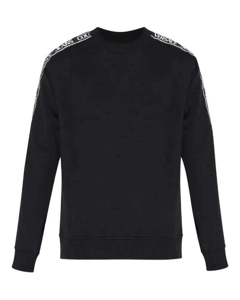 Versace Jeans Sweatshirt mit Logo - Schwarz Schwarz