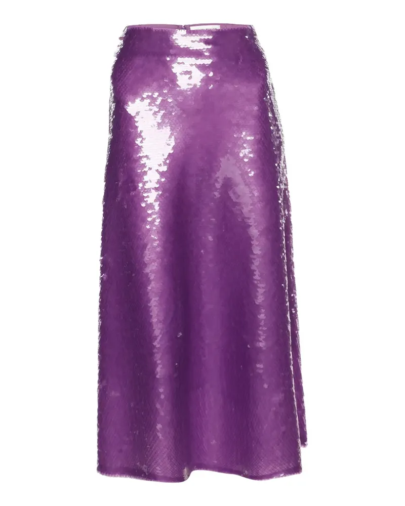Victoria Beckham sequined midi skirt - Violett Violett