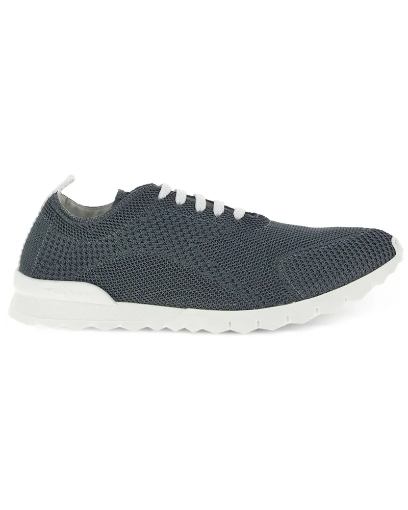 Kiton Sneakers in Strickoptik - Grau Grau