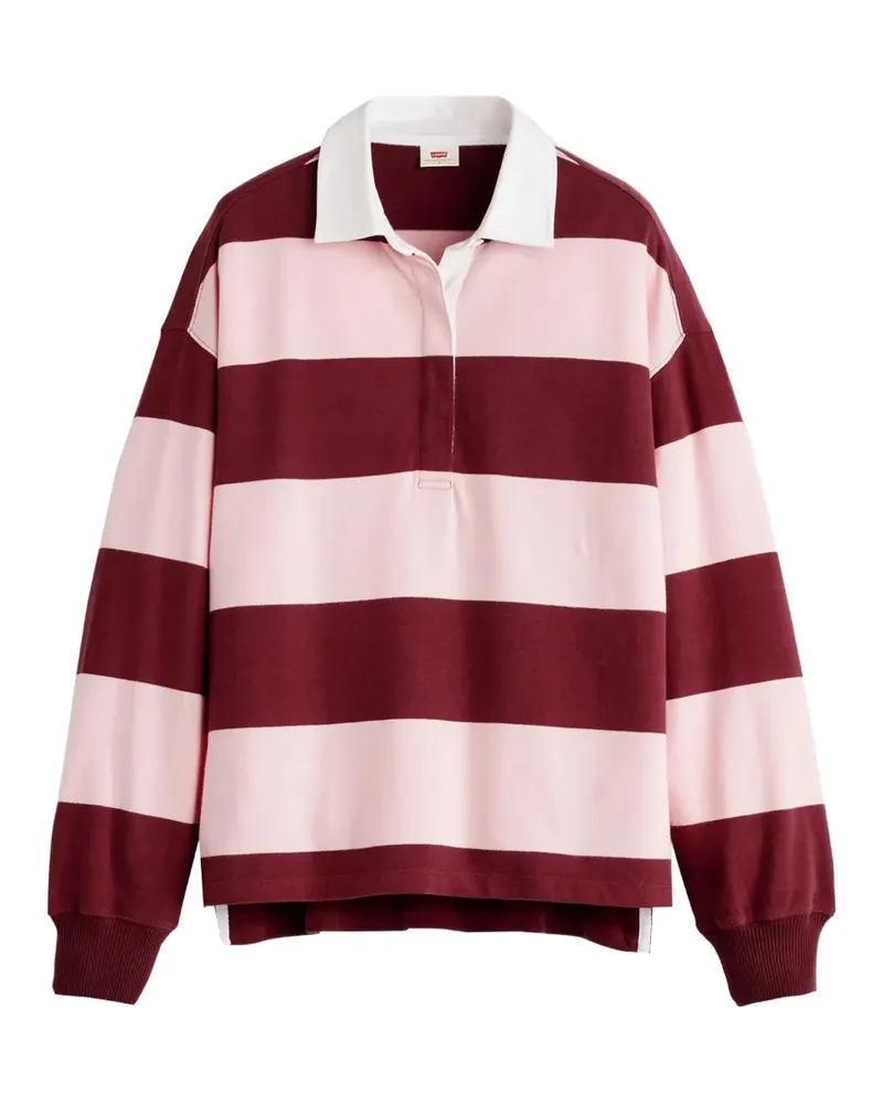 Levi's Gestreifter Rugby-Strick - Rot Rot