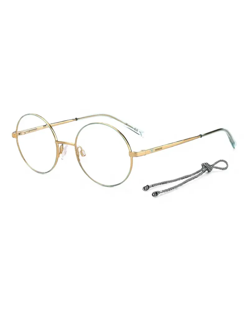 Missoni round-frame glasses - Gold Gold