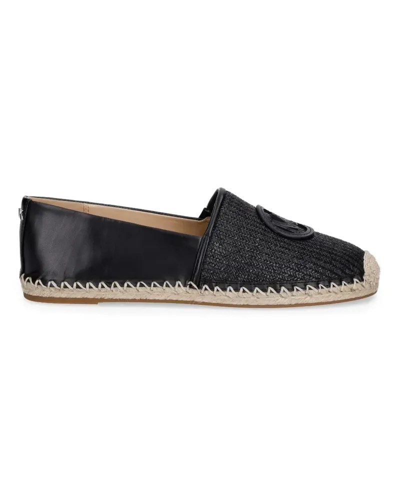 Michael Kors Kenzie Mixed-Media-Espadrilles - Schwarz Schwarz