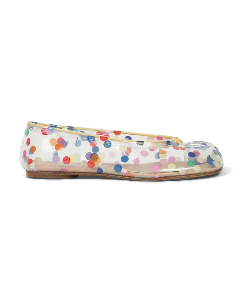 Maison Margiela confetti-print tabi-toe ballet flats - Mehrfarbig Mehrfarbig
