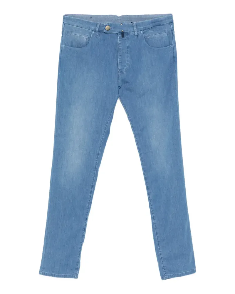 Incotex washed pocket trousers - Blau Blau