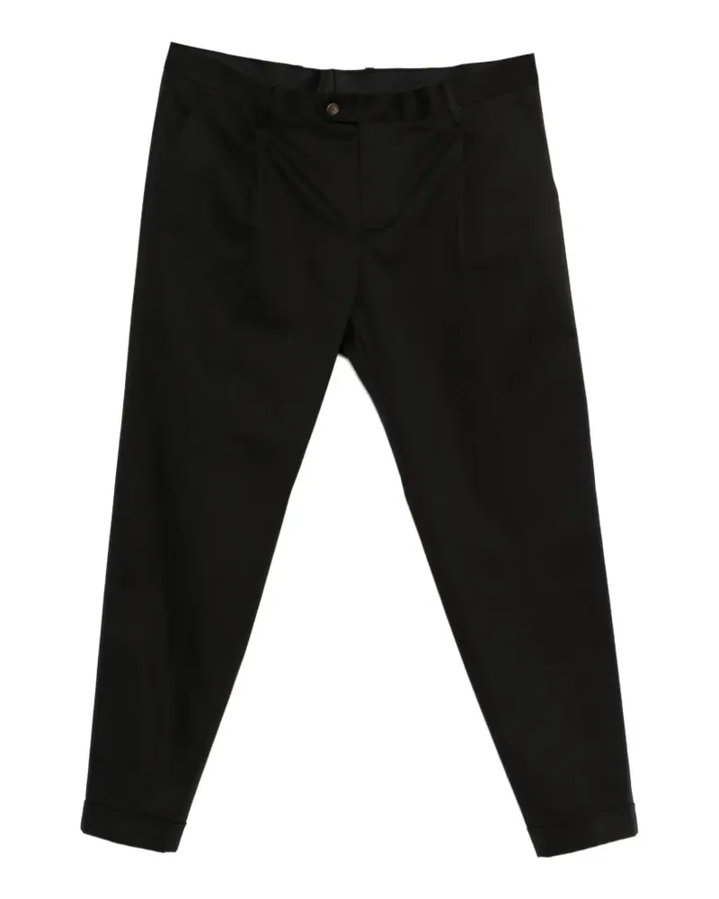 CENERE GB pleated tailored trousers - Schwarz Schwarz