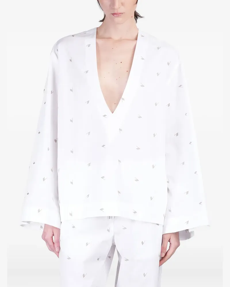 ATTICO Bluse aus Popeline - Weiß Weiß