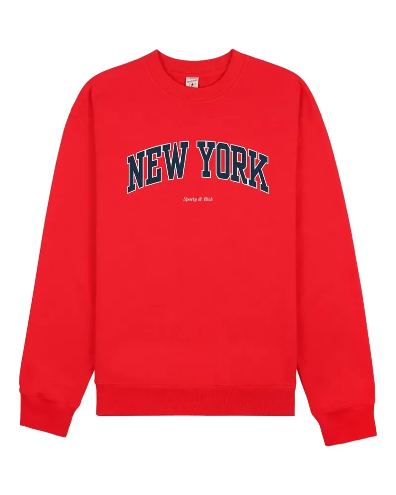 SPORTY & RICH Langärmeliges Sweatshirt - Rot Rot